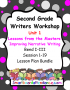 Writers Workshop Grade 2, Unit 1 Lessons From the Masters: Improving Narrative Writing Lesson Plan Bundle